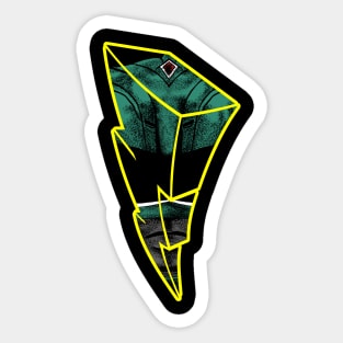 ranger green 90s vintage logo color Sticker